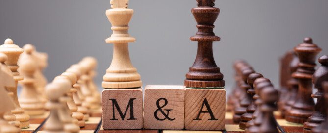 Merger or Acquisition on chess board